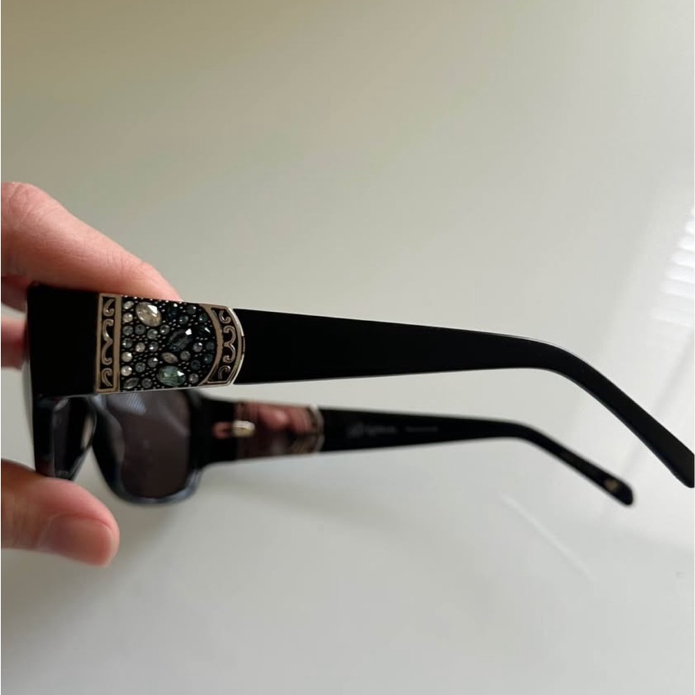 Brighton Black Rectangular Sunglasses - image 2